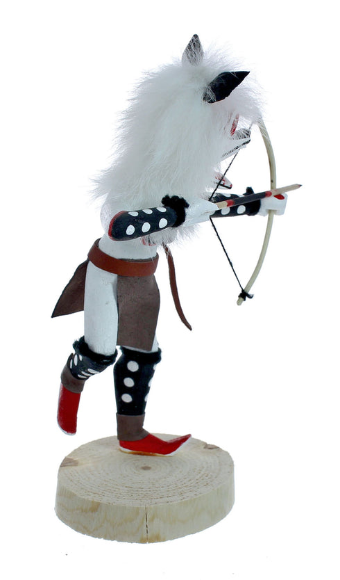 Navajo Native American White Wolf Kachina Doll NX11482